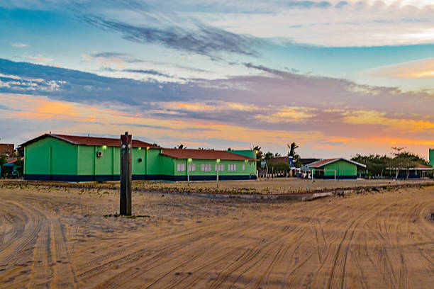 istock Jericoacoara Town at Sunset Time 611861794