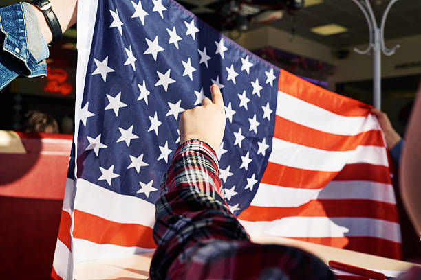 istock How many stars are there on American flag? 611869842