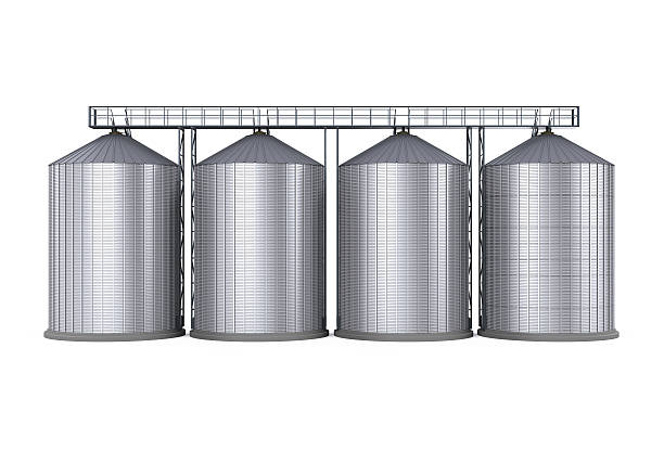 istock Agricultural Silo Isolated 611870662