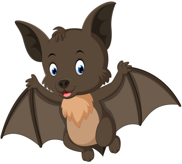 illustrations, cliparts, dessins animés et icônes de bat dessin animé de vol - bat halloween silhouette wing