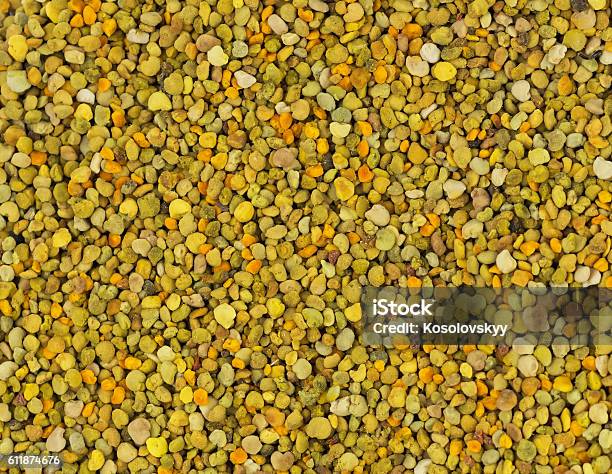 Bee Pollen Texture Natural Background Apiculture Stock Photo - Download Image Now - Agriculture, Animal Markings, Apiculture