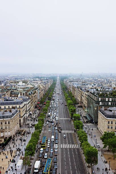 istock Champs Elysees from the Arc of Triumph 611875266