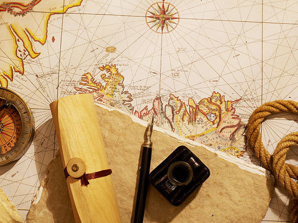 istock Vintage marine still life 611876142
