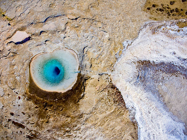 istock Iceland Hot Springs from above - Strokkur Geysir 611877062