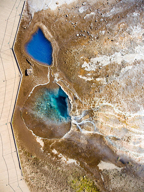istock Iceland Hot Springs from above - Strokkur Geysir 611877132
