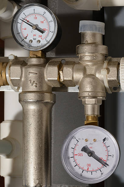 istock two pressure gauges to indicate pressure polypropylene tubes 611877420