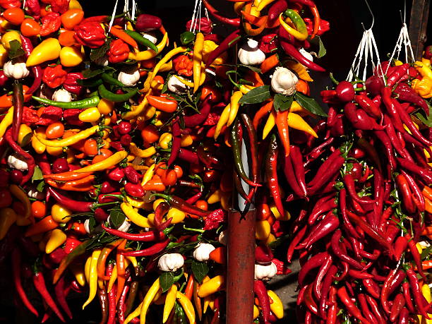 istock Colorful peppers and garlic 611878520