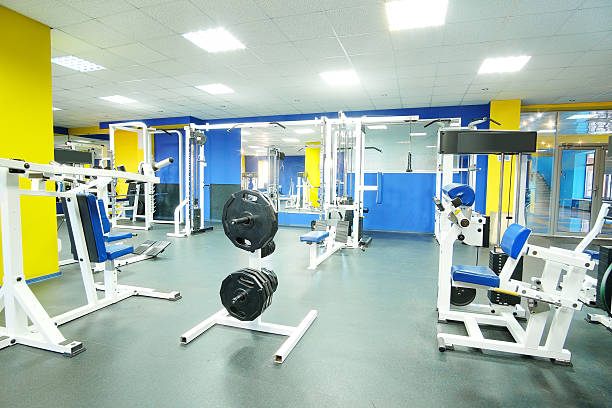 istock wights and other sport equipment 611884650