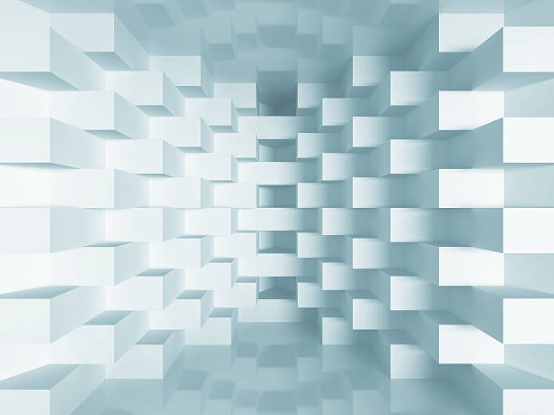 istock Abstract White Architecture Futuristic Background 611888118