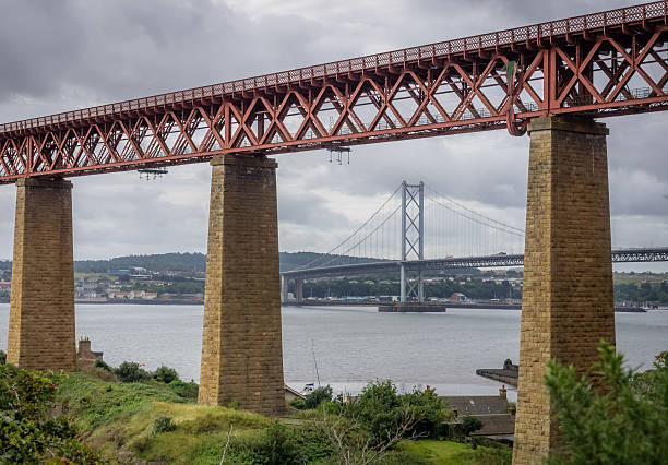 istock Forth Rail and Road Bridges in Edinburgh 611888610