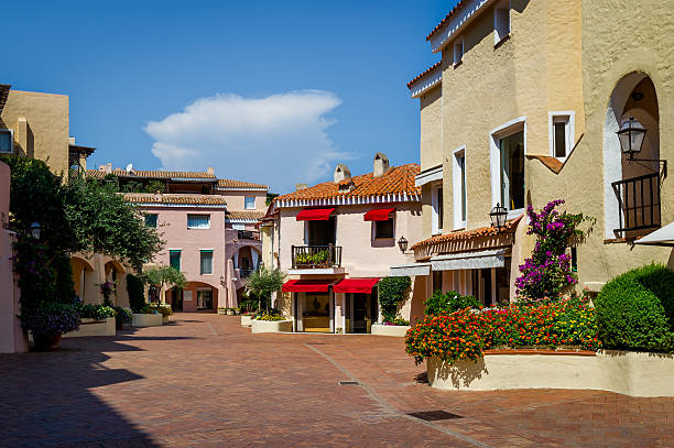 istock Porto Cervo old town central square 611889724