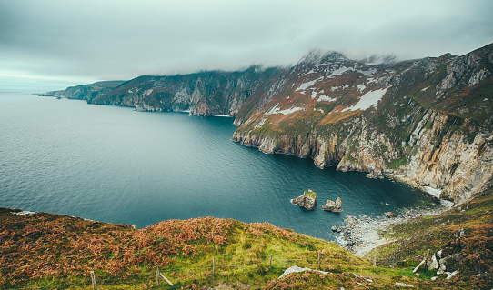 Slieve League, a mountain on the Atlantic coast of County Donegal, Ireland