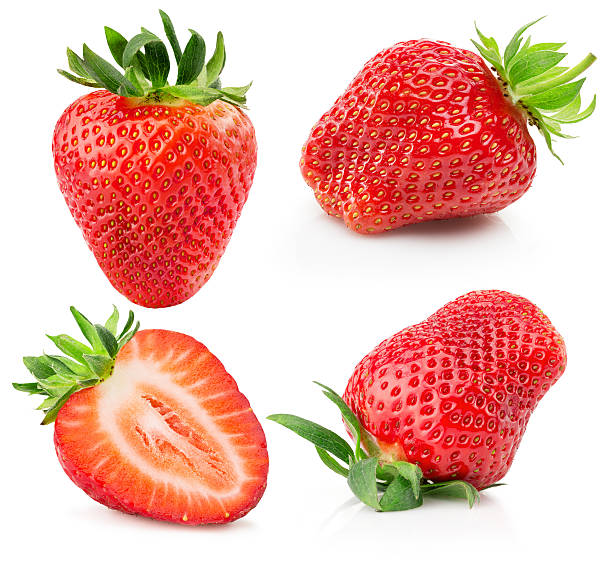 istock collection of strawberries isolated on the white background 611893802