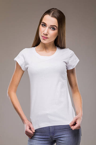istock girl in a T-shirt 611895166