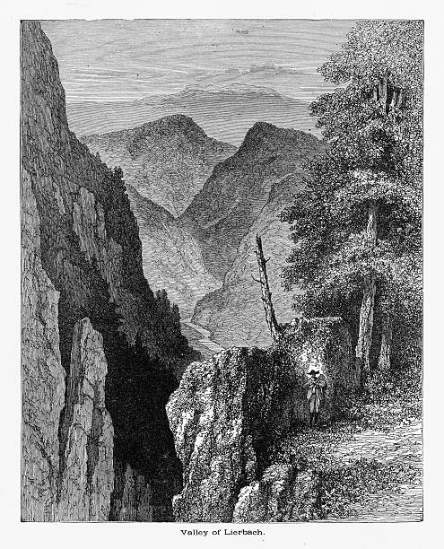 istock Valley of Lierbach in the Black Forest, Germany Circa 1887 611895262