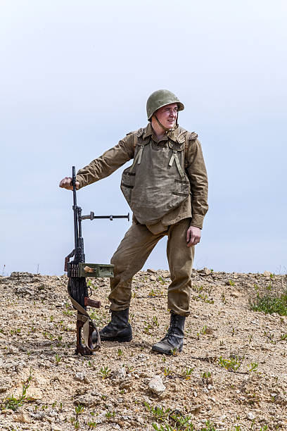 Soviet paratrooper in Afghanistan Soviet paratrooper in Afghanistan during the Soviet Afghan War spetsnaz stock pictures, royalty-free photos & images