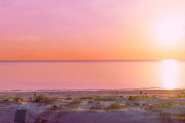 Photo of Beach at sunset in Ventspils