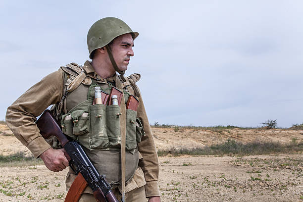 Soviet paratrooper in Afghanistan Soviet paratrooper in Afghanistan during the Soviet Afghan War spetsnaz stock pictures, royalty-free photos & images