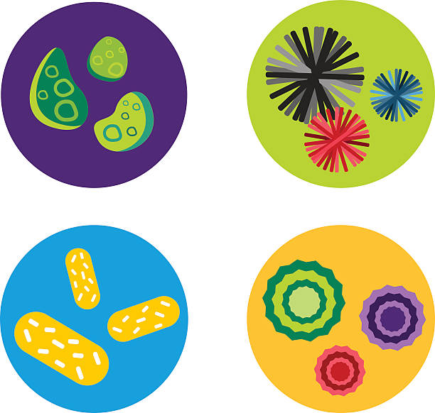 細菌ウイルスベクターアイコン - biohazard symbol computer bug biology virus点のイラスト素材／クリップアート素材／マンガ素材／アイコン素材