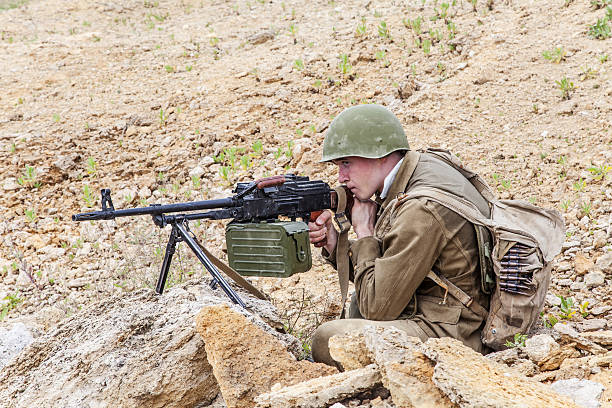 Soviet paratrooper in Afghanistan Soviet paratrooper in Afghanistan during the Soviet Afghan War spetsnaz stock pictures, royalty-free photos & images