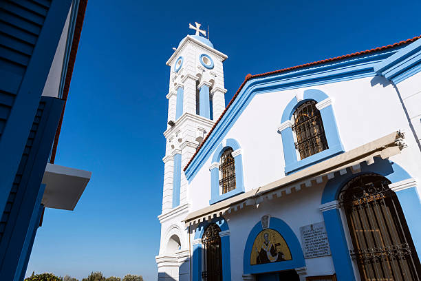 Churche of St. Nicholas on Lake Vistonida in Greece