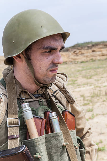 Soviet paratrooper in Afghanistan Soviet paratrooper in Afghanistan during the Soviet Afghan War spetsnaz stock pictures, royalty-free photos & images