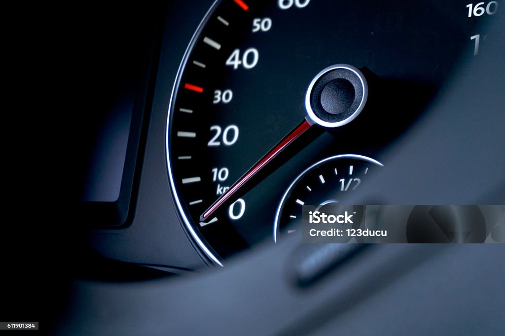 Car Dashboard Car Dashboard speedmeter detail view Car Stock Photo