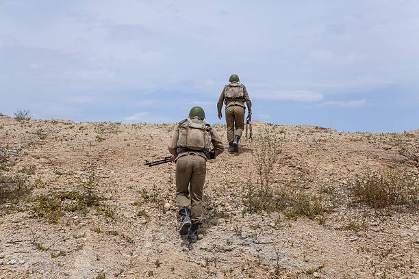 Soviet paratroopers in Afghanistan Soviet paratroopers in Afghanistan during the Soviet Afghan War spetsnaz stock pictures, royalty-free photos & images