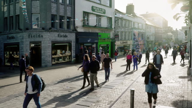 Pedestrian zone of Galway City in Ireland