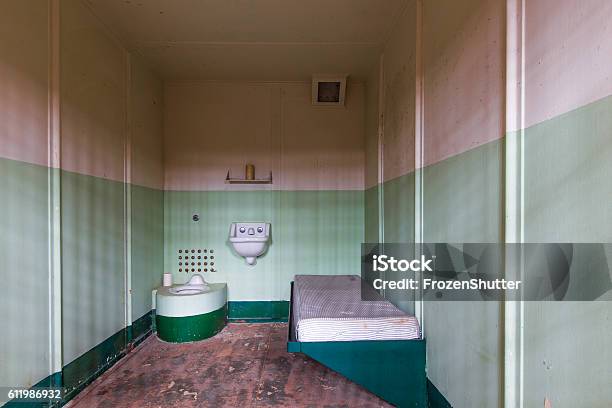 Inside Alcatraz Island Prison In San Fransico Ca Stock Photo - Download Image Now - Prison Cell, Indoors, Alcatraz Island