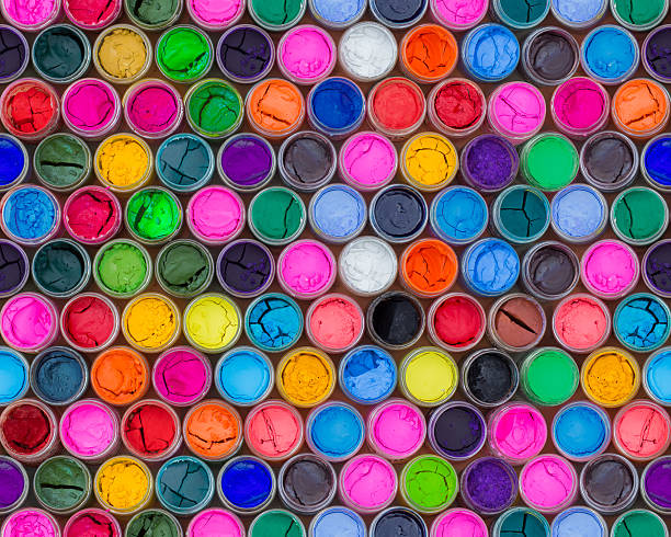 istock Colorful water color in bottles four seamless patterns 611989508