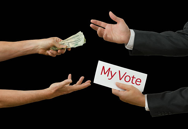 istock Politicians taking bribe for his vote on legislation 611992000