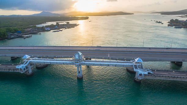 istock Sarasin bridge connect to Phuket island 611993470