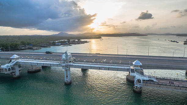 istock Sarasin bridge connect to Phuket island 611993906