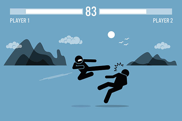 50+ Stick Figure Fighting Games Stock Illustrations, Royalty-Free Vector  Graphics & Clip Art - iStock