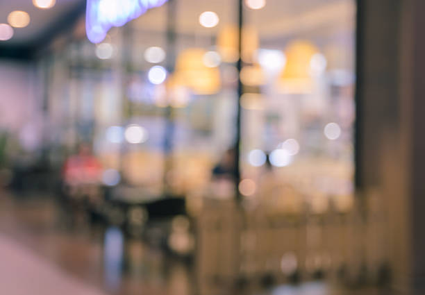 istock Blurred coffee shop or restaurant background 611998166