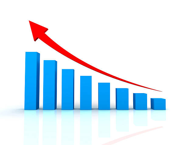 istock rising business graph concept  3d illustration 611999420