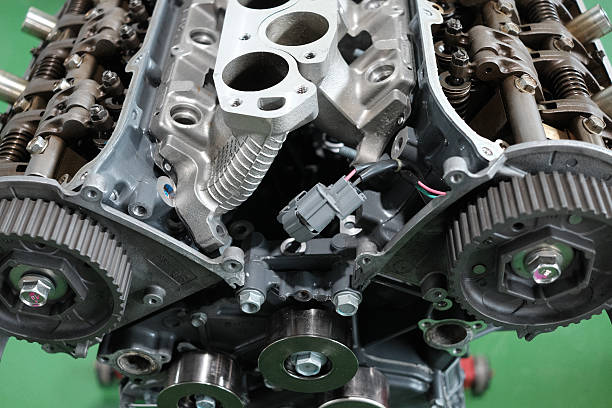 istock Machinery car engines gears 612001450