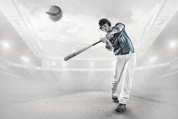 istock Baseball players in action on the stadium. 612002098