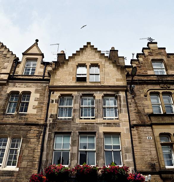 istock Old Brown Building Detail in UK 612007022
