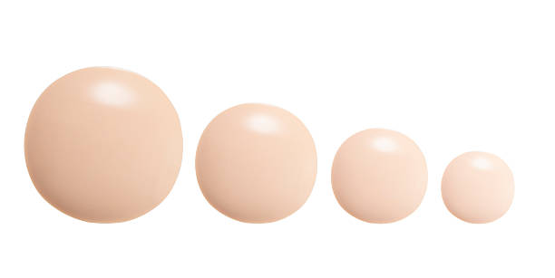 istock Shade and tone of Make up base drop on background 612009470