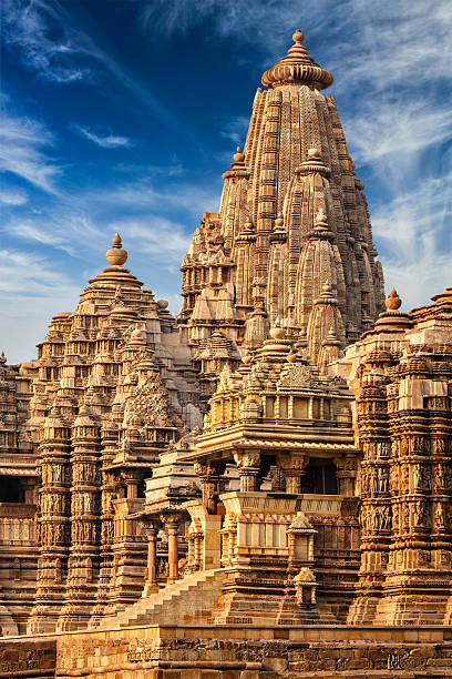 istock Famous temples of Khajuraho, India 612015382