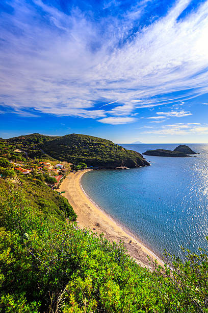 istock Elba island, Innamorata Beach and Gemini islets view Capoliveri 612017892