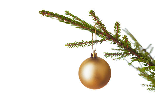 istock Decoration bauble on decorated Christmas tree iso 612020010