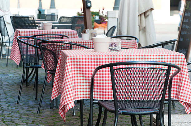 istock tables of street cafe 612020080