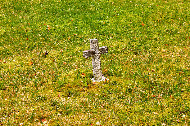 Ancient Norman crosses at Glendalough in the Glenealo Valley, Wicklow Mountains National Park, County Wicklow, Ireland