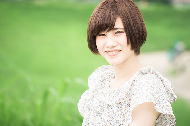 istock Her relaxed look in nature 612027608