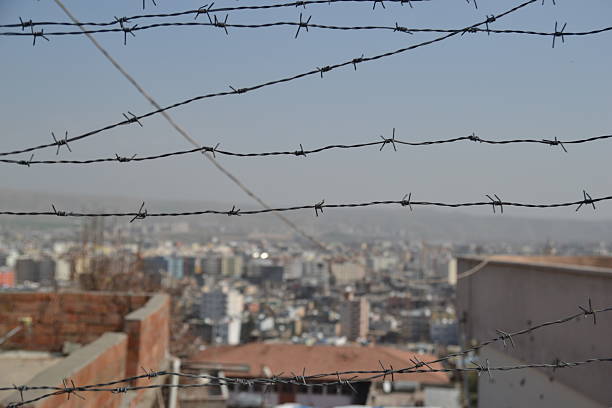 Barbed Wire, city, middle east