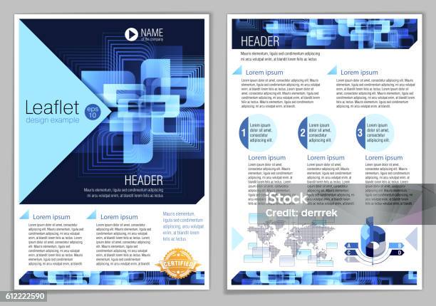 Generic Leaflet Example Leaflet Design Example Stock Illustration - Download Image Now ...