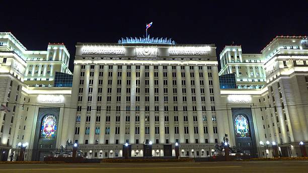il ministero della difesa russo nella notte ha sparato - russian shot foto e immagini stock